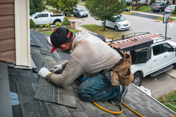 Professional Gutter Repair And Installation technician working in Newington, VA